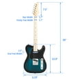 thumbnail image 6 of Ktaxon Electric Guitar with SS Pickup for Beginner, Blue, 6 of 7