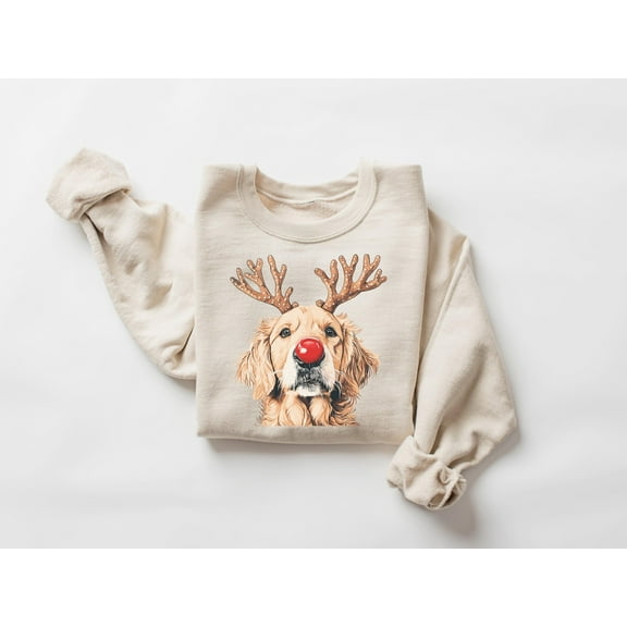 Velto Golden Retriever Happy Holiday Sweatshirt, Dog Happy Holiday Shirt, Golden Mom Tshirt, Gift for Dog Lover, Holiday Sweater, New Year Shirt, Xmas Tee All Size S-3XL
