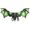 Green, variant on Halloween Velvet Candy Tote Bag, Spooky Trick-or-Treat Pouch with Striped Handles for Party Favors & Gifts