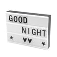 thumbnail image 2 of Caja de luz gruesa de tamaño A4, lámpara LED con letras decorativas, 7 colores para ajustar con mando a distancia, 2 of 8