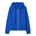 thumbnail image 4 of Gibobby Zip Up Hoodie Women Casual Oversized Sweatshirts - Fall Fashion Fleece Lined Jacket - Thick Warm Coat Winter Clothing(M,Blue), 4 of 7