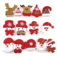 thumbnail image 2 of 10PCS Merry Christmas Ornament plush snowman accessory Craft New Year DIY Santa Claus Pendants Home Furnishing Tree Decoration, 2 of 5