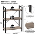 thumbnail image 3 of Estantes Organizadores, Estante 3 Niveles Metal, Librero Industrial Pequeño, Librero Minimalista Moderno, Organizador 3 Niveles para Sala, Oficina, Cocina, Gris, 3 of 4