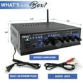 Pyle PTAU45 Bluetooth Home Audio 2 x 120 Watt 2 Channel Power Amplifier