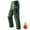 #296-Green, variant on Men's Tactical Pants with Multiple Zipper Pockets, Solid Color, Waterproof, Windproof, Fleece-Lined for Outdoor Hiking and Daily Use