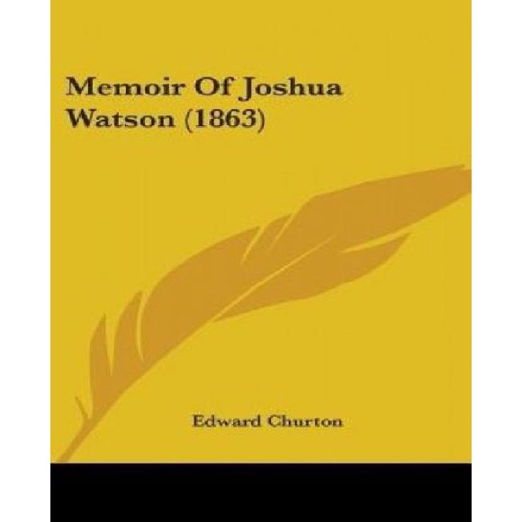 Memoir Of Joshua Watson