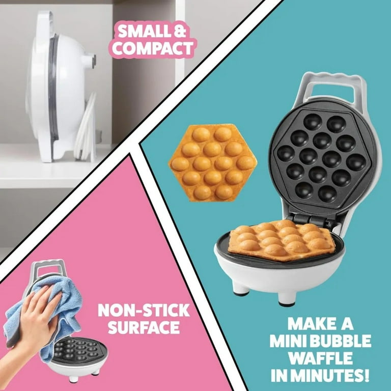 Bubble Mini Waffle Maker - Hong Kong Egg Style, Electric 4