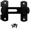 thumbnail image 2 of Cerradura de puerta, cierrapuertas, cerradura de ventana, cerradura de cobertizo, pestillo de puerta corrediza, pestillo deslizante (negro) - DKSFJKL, 2 of 5