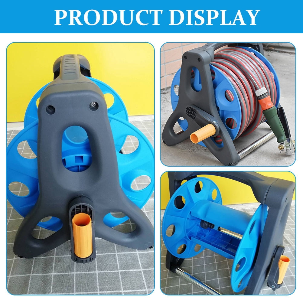 WRISTBIQUE Heavy Duty Water Hose Reel for Garden Use with Compact Size and Strong Construction