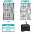 thumbnail image 2 of MeyJey 5'x8' Outdoor Rug Reversible Waterproof Oversize Indoor/Outdoor Plastic Mat for RV, Camping, Patio, Gray, 2 of 9