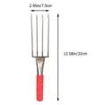 thumbnail image 3 of KAKOWELY Stainless Steel Rake Beach Rake Small Beach Seaside Digging Rake Hand Rake Clamming Claws,12.6"X2.95"X1.97", 3 of 4