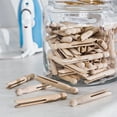 thumbnail image 3 of (3 pack) Honey-Can-Do Classic Round Wooden Laundry Clothespins, Natural,100 Count, 3 of 6