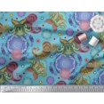 thumbnail image 2 of Soimoi polyester Crepe Fabric Mandala & Paisley Ethnic Print Fabric by Yard 42 Inch Wide, 2 of 3