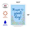 thumbnail image 2 of Toland Home Garden Have A Great Day Flower Positive Flag Double Sided 12x18 Inch, 2 of 5