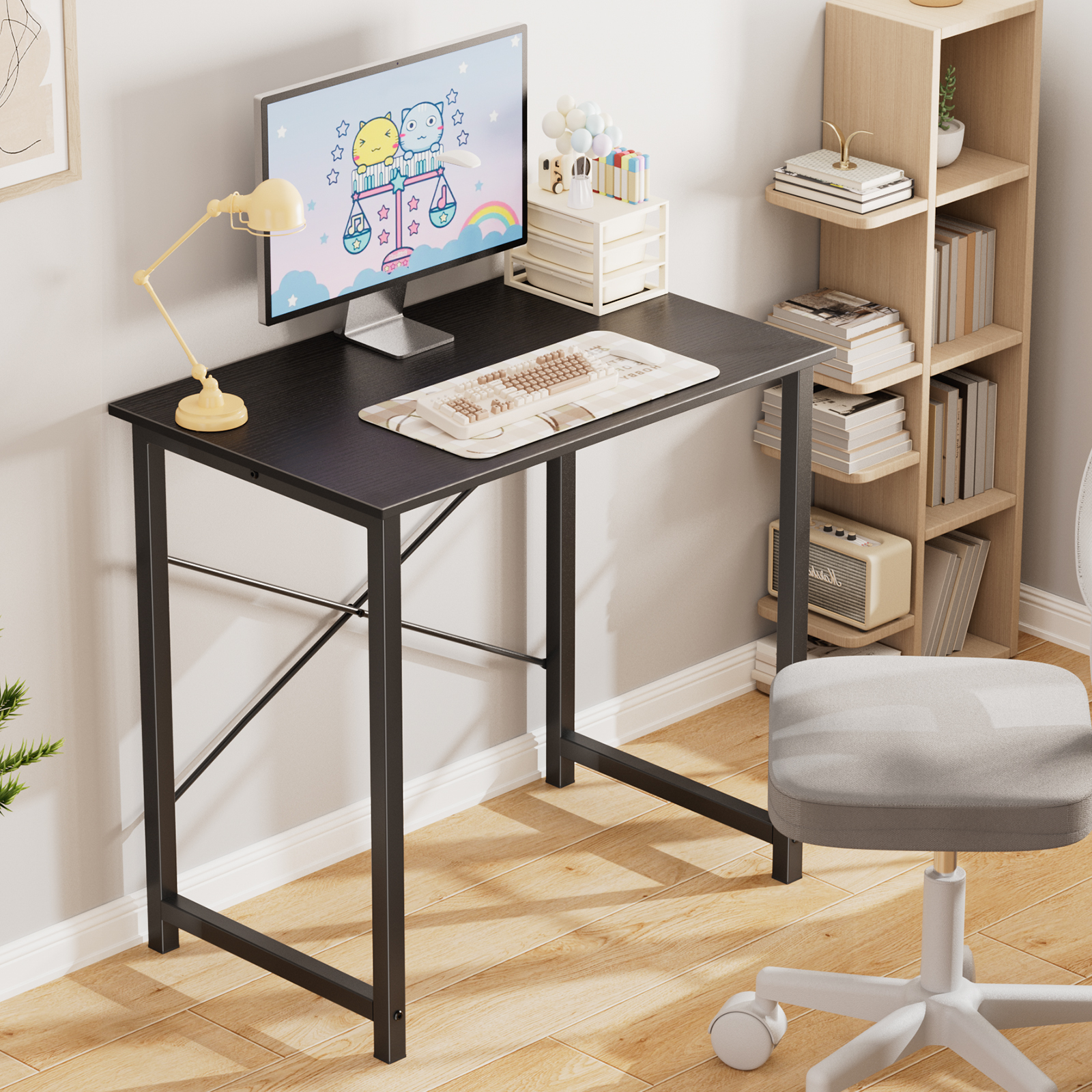 edx Small Computer Desk, 31 Inches, Black photo 7