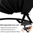 thumbnail image 3 of RADIATA Wicker Hanging Chair Cover for Large Oversized Double Swinging Egg Chair/Pod Chair-Outdoor Patio Hanging Basket Chair Cover with Zipper Waterproof All Weather Protection 80" x 91", 3 of 5