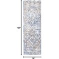 thumbnail image 2 of nuLOOM Lilah Medallion Vintage Runner Rug, 2' 6" x 10', Light Blue, 2 of 8