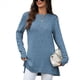 thumbnail image 2 of Camisas de Larga para Mujer, Elegantes, Informales, Holgadas, Básicas, Ropa de Moda para Otoño e Invierno 2025. Azul Oscuro XXL, 2 of 10