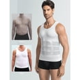 thumbnail image 5 of Wrong Duck 3 Pack Men’s Compression Shirt Slimming Body Shaper Tank Top, Tummy Control Workout Vest for Gym, Running, Training, 5 of 7