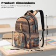 thumbnail image 7 of DISNIMO Cat Tiger Printed School Backpack with Multi Compartments Side Mesh Pockets for Primary Junior High Students Durable Travel Bookbag for Daily Use, 7 of 7