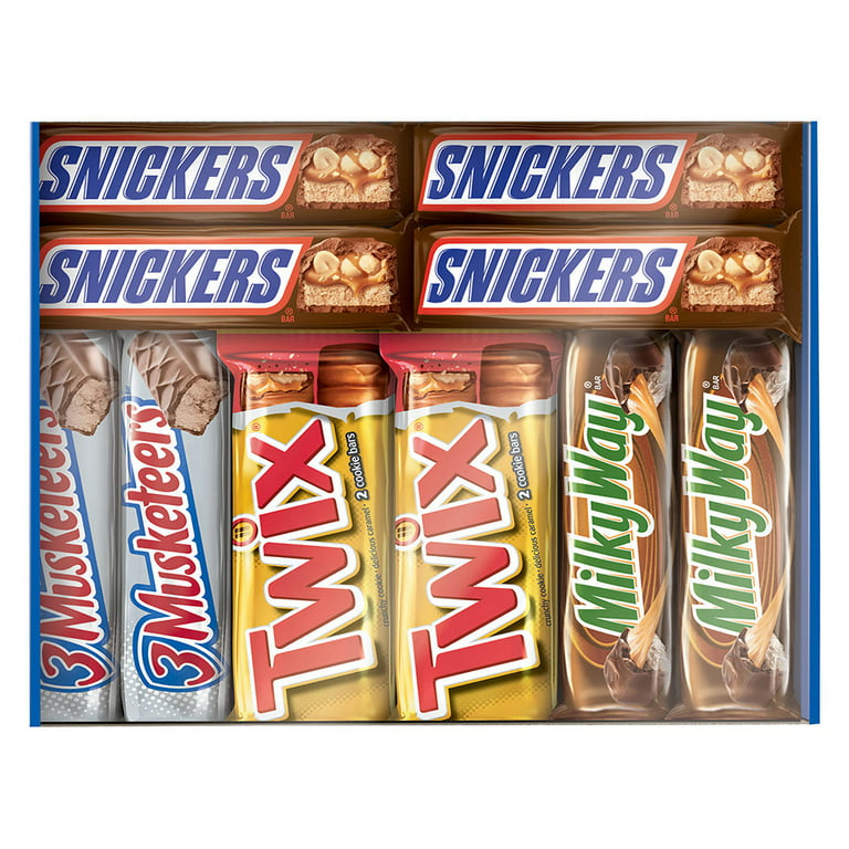 Snickers, Twix and More Assorted Chocolate Candy Bars Bulk Variety Pack (30 Ct.)