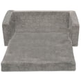 thumbnail image 2 of Serta Perfect Sleeper Extra Wide Convertible Sofa to Lounger - Comfy 2-in-1 Flip Open Couch/Sleeper for Kids, Grey, 2 of 7