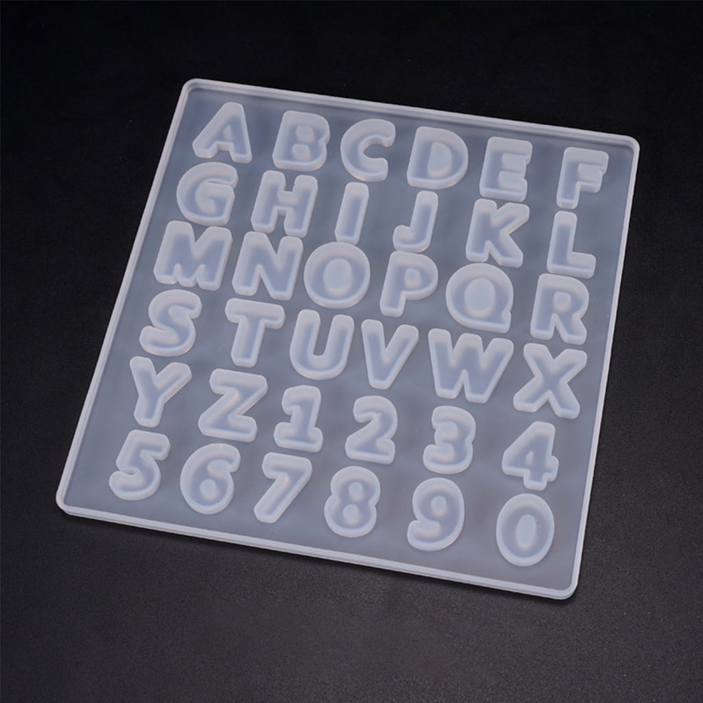 Avfitness Epoxy Resin Digital Letter Mold Decoration Silicone Molds Diy Crafts Making Accessories Walmart Com Walmart Com