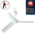 thumbnail image 3 of 12V Ceiling Fan Household Air Cooler Hanging Tent Fans with 2.4m Cable for Home Bed Camping Outdoor Office Barbecue, 3 of 11