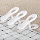 thumbnail image 5 of Pinzas para perchas de uso versátil para perchas delgadas, pinzas de plástico con dientes antideslizantes y agarre fuerte para proteger la ropa, almacenamiento compacto, color blanco (24 piezas), 5 of 7