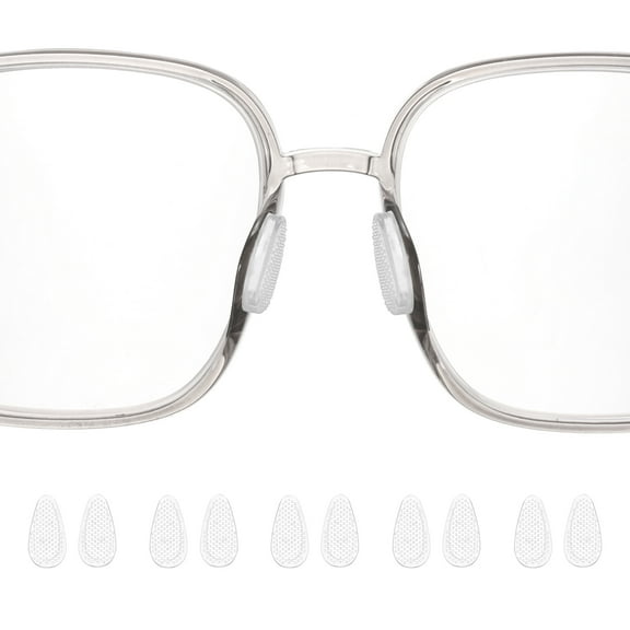 Uxcell 5 Pairs Eyeglass Nose Pads 2.5mm Glass Nose Grips Granular Water Drop Clear