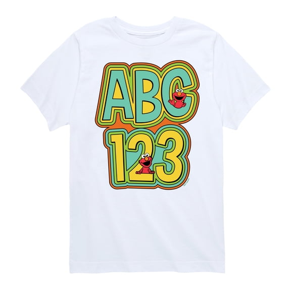 Sesame Street - Elmo ABC - Toddler and Youth Short Sleeve Graphic T-Shirt