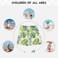 thumbnail image 6 of Palm Tree Leaves Lemons Watercolor Boys' Swim Trunks Board Shorts Beach Pants Bathing Bottoms 2T, 6 of 8