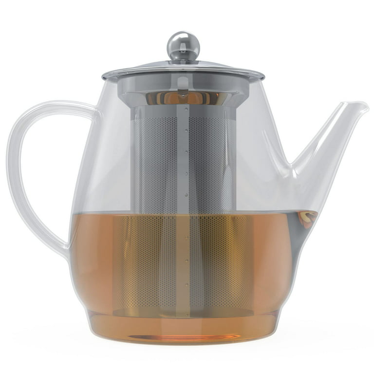 1L Electric Kettle Heat-resistant Glass Tea Infuser Pot With Filter