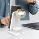 thumbnail image 4 of Soporte de carga para coche, reloj para teléfono móvil, 3 en 1, carga inalámbrica magnética, carga bidireccional, soporte plegable, cargador inalámbrico, 4 of 5