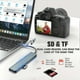 thumbnail image 4 of 8-in-1 USB-C Hub Dock - 1x USB 3.0, 3x USB 2.0, USB-C, SD/TF Card Reader, 3.5mm Aux for MacBook, PC, Laptop, Tablets, Smartphones, 4 of 5