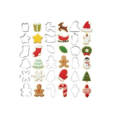 

Holiday Shapes Metal Christmas Cookie Cutter Set18-Piece