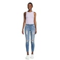 thumbnail image 2 of Vanilla Star Juniors' Low Rise Destructed Skinny Jeans, 31” Inseam for Regular, 2 of 5