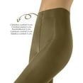 thumbnail image 3 of CALZITALY Opaque Colour Tights | Thick Tights | Microfiber 3D Pantyhose | 80 DEN | M, L, XL | Italian Hosiery |(XL, OLIVE GREEN), 3 of 3