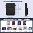 thumbnail image 2 of Funda para tableta MoKo de 9-11 pulgadas para iPad Air 5/4th 10.9, negra, 2 of 7