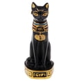 thumbnail image 2 of Ancient Goddess Cat Bastet Pharaoh Figurine Statue Decoration - Black, 2 of 10