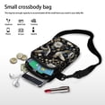 thumbnail image 7 of HELLHERO Double Deck Travel Crossbody Purse for Adult, Daily Use, Blue-Gold Hummingbirds and Florals, 7 of 7