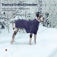 thumbnail image 5 of XXL Dog Sweater,Thermal Knit Big Dog Sweater Christmas,Pet Turtleneck Doggy Sweatshirt for Extra Large Dogs Boy Girl,Stretchy Large Dogs Cold Weather Outfit Pitbull Clothes,(Green XXL), 5 of 7