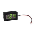 thumbnail image 2 of Chendee 0.56 Inch Led Digital 2-Line Dc Voltage Table Red Blue Green Dc 5-120V Voltmeter,Green, 2 of 9