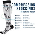 thumbnail image 4 of Coolnut Cute Baby Penguins Compression Socks Women Men for (20-30mmHg) Athletic Sports, Running, Travel Knee High Stockings Gift, 4 of 7