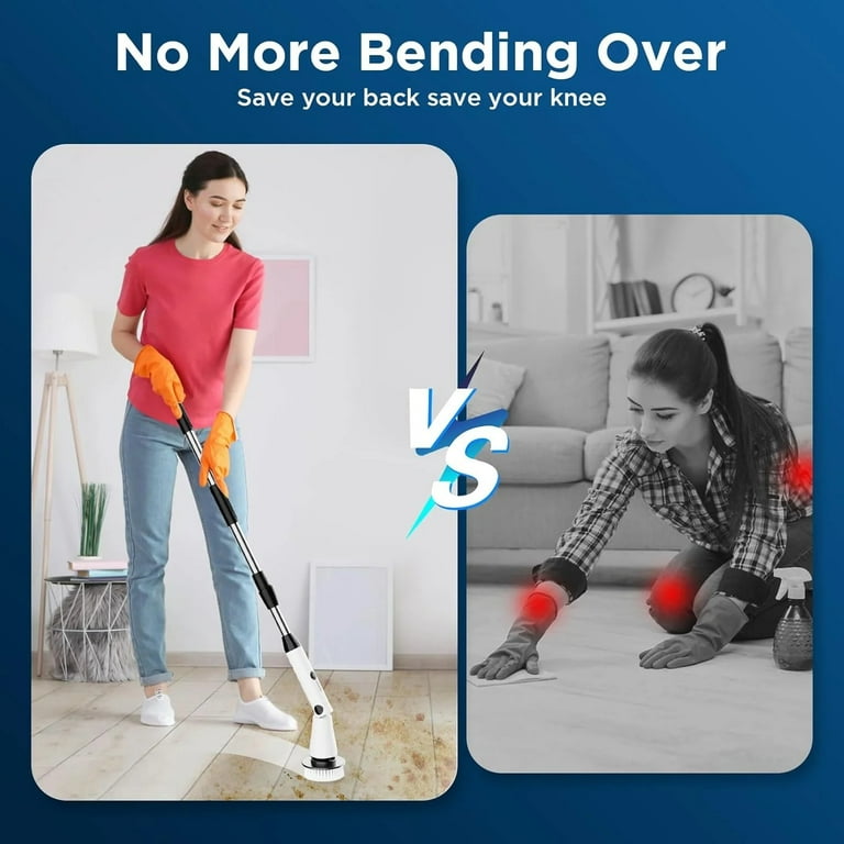 Kibhous Electric Spin Scrubber with 3 Brush Heads photo 4