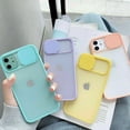 thumbnail image 5 of Designed for iPhone 11 Pro Max Case with Slide Camera Cover, Shockproof Soft Rubber Bumper & Hard Back Protective Case for iPhone 13 6.1 inch (2021) - Blue, 5 of 5