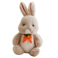 thumbnail image 4 of Lindo muñeco de conejo de peluche para fiesta de Pascua, suave almohada para dormir. Beige, 4 of 9
