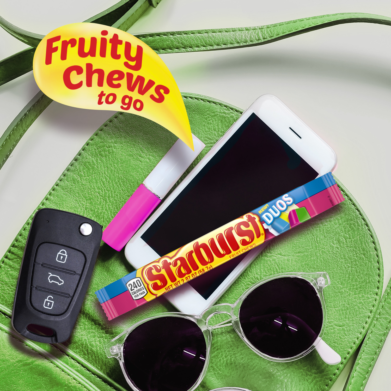Starburst Duos Fruit Chews Candy, 2.07 ounce