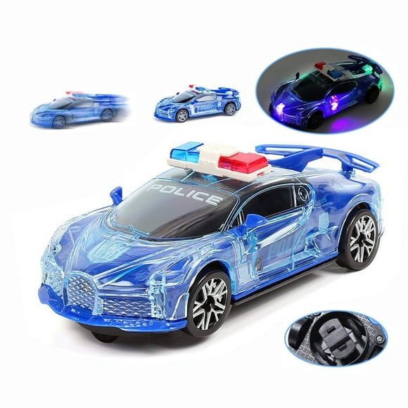 EIMELI Electric Police Car Toys for 3-12 Year Old Boys , Real Siren Sounds Car Toy Police Vehicle Model with LED Light and Music Best Birthdays/Christmas Gift for Boys Girls Kids