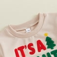 thumbnail image 6 of Cjfdfy Toddler Baby Boys Girl Christmas Outfits It's A Beaut Clark Long Sleeve Sweatshirt Christmas Lights Pants Little Baby Cute My First Christmas Holiday Fall Winter Outfit 6M-4Y  ﻿, 6 of 9